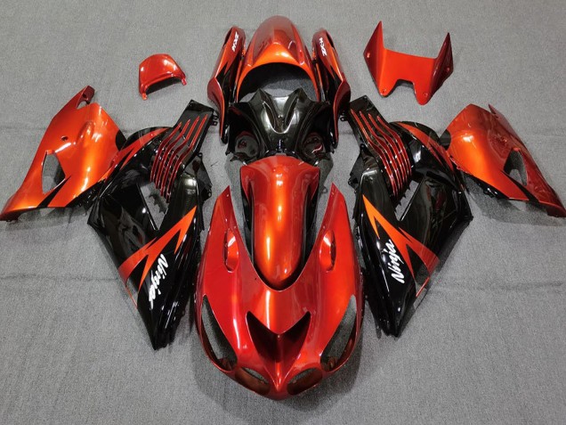 Acquista Carene Moto Kawasaki ZX14R 2006-2011 - Rosso Nero Lucido