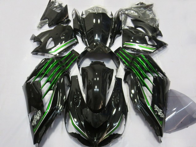 Acquista Carene Moto Kawasaki ZX14R 2012-2024 - Nero Lucido Verde