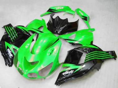 Acquista Carene Moto Kawasaki ZX14R 2012-2024 - Verde Nero Lucido Bianco Ninja