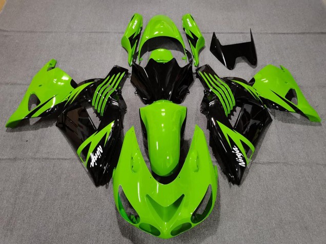 Acquista Carene Moto Kawasaki ZX14R 2006-2011 - Verde Nero Lucido Bianco Ninja