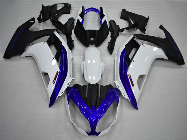 Acquista Carene Moto Kawasaki Ninja 650R 2009-2011 - Bianco Blu Nero Opaco