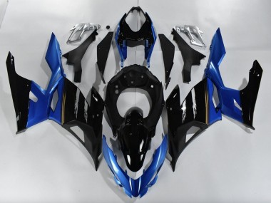 Acquista Carene Moto Kawasaki Ninja 400 2018-2024 - Blu Nero Lucido