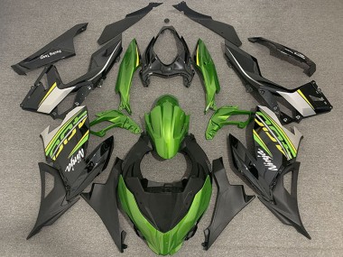 Acquista Carene Moto Kawasaki Ninja 400 2018-2024 - Verde Nero Oro OEM Stile