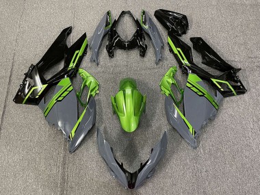 Acquista Carene Moto Kawasaki Ninja 400 2018-2024 - Verde Nardo Grigio Nero Lucido