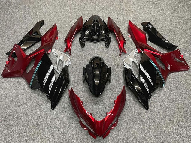 Acquista Carene Moto Kawasaki Ninja 400 2018-2024 - Rosso Nero Lucido