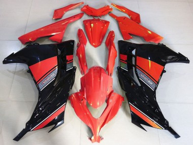 Acquista Carena Moto Kawasaki Ninja 300 2013-2024 - Rosso Nero