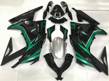 Acquista Carene Moto Kawasaki Ninja 300 2013-2024 - Nero Lucido Verde Smeraldo