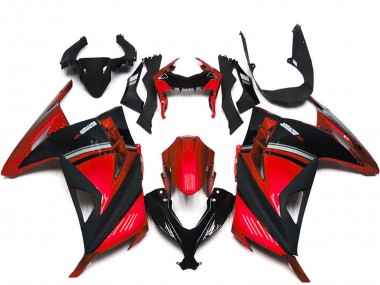 Acquista Carene Moto Kawasaki Ninja 300 2013-2024 - Rosso Nero