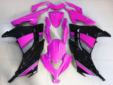 Acquista Carene Moto Kawasaki Ninja 300 2013-2024 - Rosa Nero