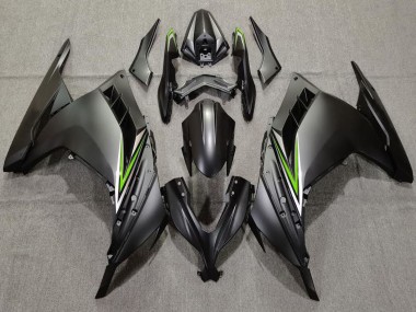 Acquista Carene Moto Kawasaki Ninja 300 2013-2024 - Nero Opaco Verde