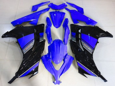 Acquista Carene Moto Kawasaki Ninja 300 2013-2024 - Blu Nero