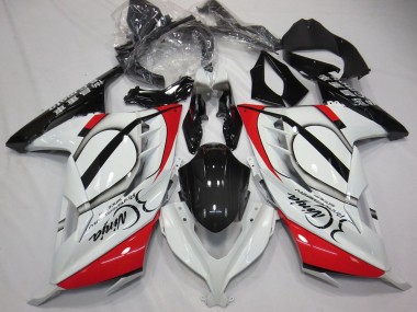 Acquista Carene Moto Kawasaki Ninja 300 2013-2024 - Lucido Bianco Rosso Nero