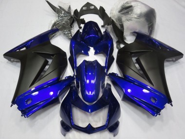 Acquista Carene Moto Kawasaki Ninja 250 2008-2012 - Blu Nero Opaco