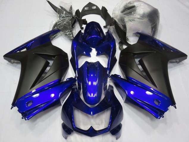 Acquista Carene Moto Kawasaki Ninja 250 2008-2012 - Blu Nero Opaco