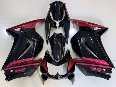 Acquista Carene Moto Kawasaki Ninja 250 2008-2012 - Nero Lucido Rosso