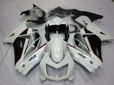 Acquista Carene Moto Kawasaki Ninja 250 2008-2012 - Bianco Nero Lucido