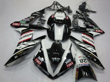 Acquista Carene Moto Yamaha R1 2004-2006 - Bianco Nero Volvo Fimer Yamalube Sterilgarda 28