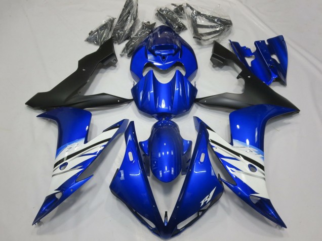 Acquista Carena Moto Yamaha R1 2004-2006 - Blu Bianco Nero Opaco