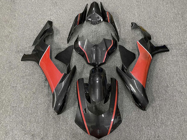 Acquista Carene Moto Yamaha R1 2015-2019 - Fibra di Carbonio Rosso