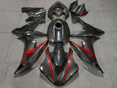 Acquista Carene Moto Yamaha R1 2004-2006 - Fibra di Carbonio Stile Rosso