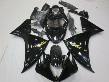 Acquista Carene Moto Yamaha R1 2009-2011 - Nero Lucido Oro Decal
