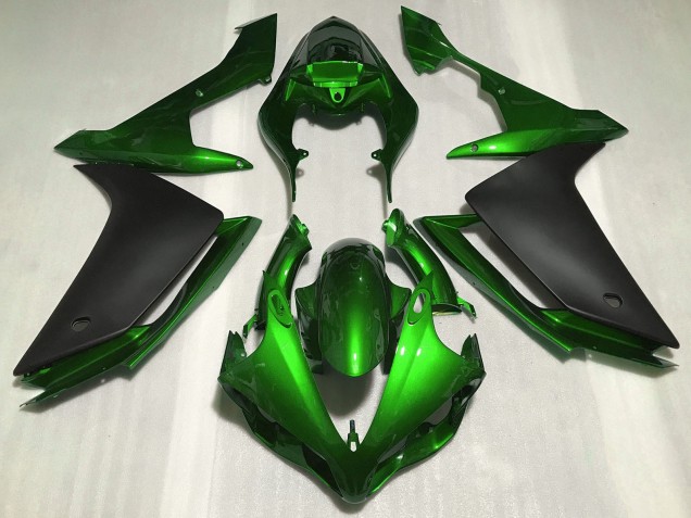 Acquista Carene Moto Yamaha R1 2007-2008 - Verde Nero Opaco