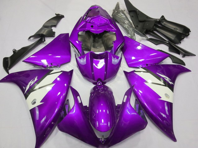 Acquista Carene Moto Yamaha R1 2012-2014 - Viola Bianco