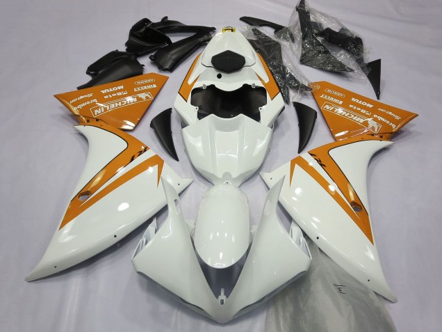Acquista Carene Moto Yamaha R1 2012-2014 - Bianco Arancia