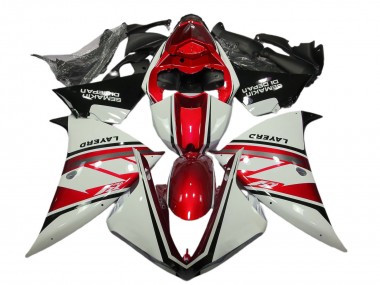Acquista Carene Moto Yamaha R1 2012-2014 - Bianco Rosso Nero Layerd Semakin Didepan