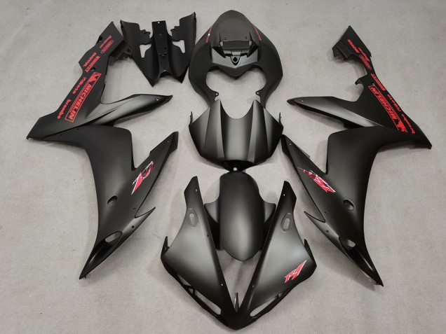 Acquista Carene Moto Yamaha R1 2004-2006 - Nero Opaco Rosso