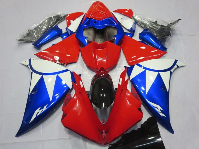 Acquista Carene Moto Yamaha R1 2012-2014 - Bianco Rosso Blu Nero