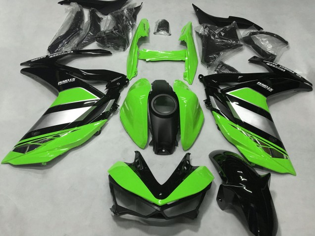 Acquista Carene Moto Yamaha R3 2015-2018 - Verde Argento Nero Lucido