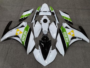 Acquista Carene Moto Yamaha R3 2015-2018 - Bianco Verde Nero Lucido