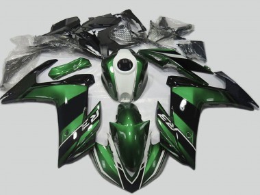Acquista Carena Moto Yamaha R3 2015-2018 - Verde Bianco Nero Lucido