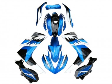 Acquista Carena Moto Yamaha R3 2015-2018 - Blu Bianco Nero Squalo