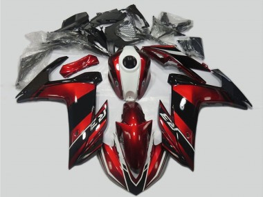 Acquista Kit Carena Moto Yamaha R3 2015-2018 - Rosso Bianco Nero Lucido