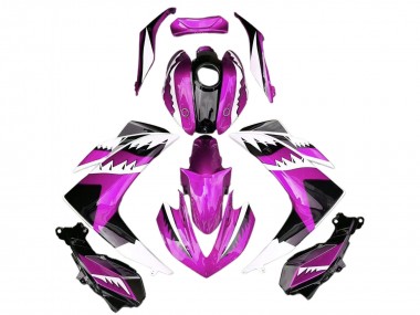Acquista Carene Moto Yamaha R3 2015-2018 - Rosa Bianco Nero Lucido Squalo
