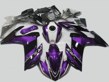 Acquista Carena Moto Yamaha R3 2015-2018 - Viola Bianco Nero Lucido
