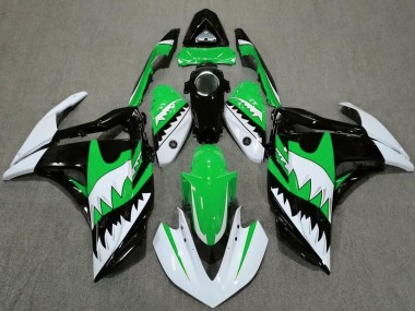 Acquista Carene Moto Yamaha R3 2015-2018 - Bianco Verde Nero Squalo