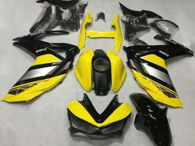 Acquista Carene Moto Yamaha R3 2015-2018 - Giallo Argento Nero Lucido