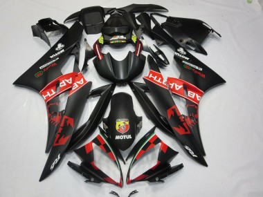 Acquista Carene Moto Yamaha R6 2006-2007 - Nero Opaco Rosso Abarth Motul Michelin