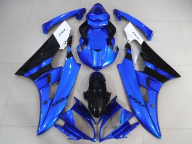 Acquista Carene Moto Yamaha R6 2006-2007 - Bianco Blu Nero Lucido