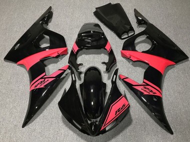 Acquista Carene Moto Yamaha R6 2003-2004 - Nero Lucido Rosa