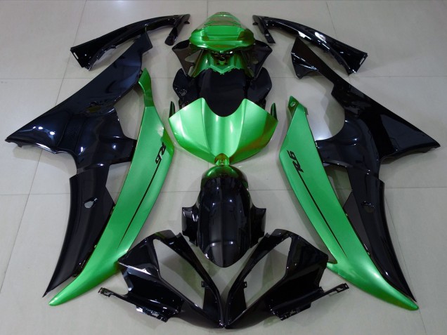 Acquista Carene Moto Yamaha R6 2008-2016 - Verde Nero Lucido