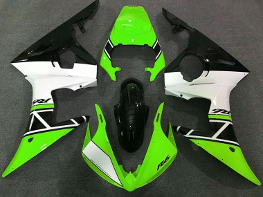 Acquista Carene Moto Yamaha R6 2003-2004 - Verde Bianco Nero Lucido