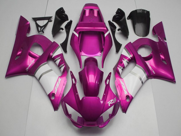 Acquista Carene Moto Yamaha R6 1998-2002 - Rosa Bianco