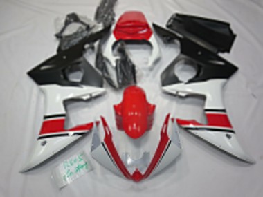Acquista Carene Moto Yamaha R6 2005 - Bianco Rosso Nero