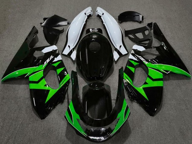 Acquista Carene Moto Yamaha YZF600R Thundercat 1996-2007 - Nero Lucido Verde Bianco