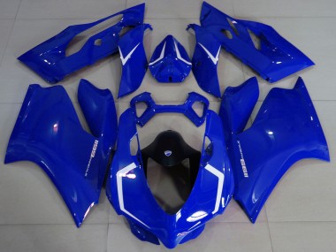 Acquista Carene Moto Ducati 1199 2011-2014 - Lucido Blu Bianco