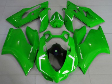 Acquista Carene Moto Ducati 1199 2011-2014 - Lucido Verde Bianco